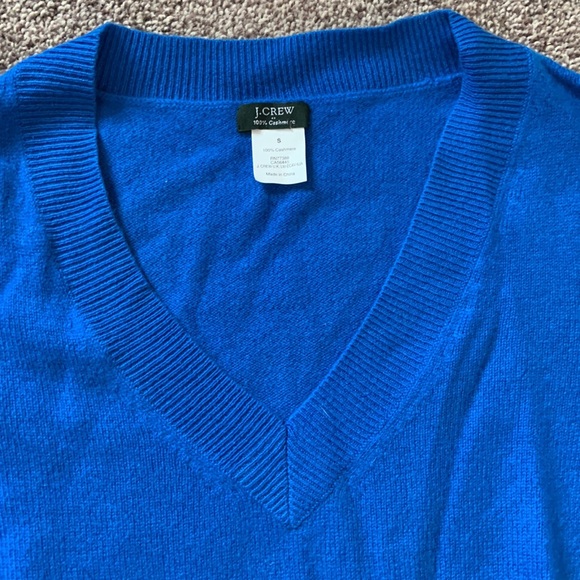 J. Crew royal blue cashmere sweater S - Picture 2 of 4